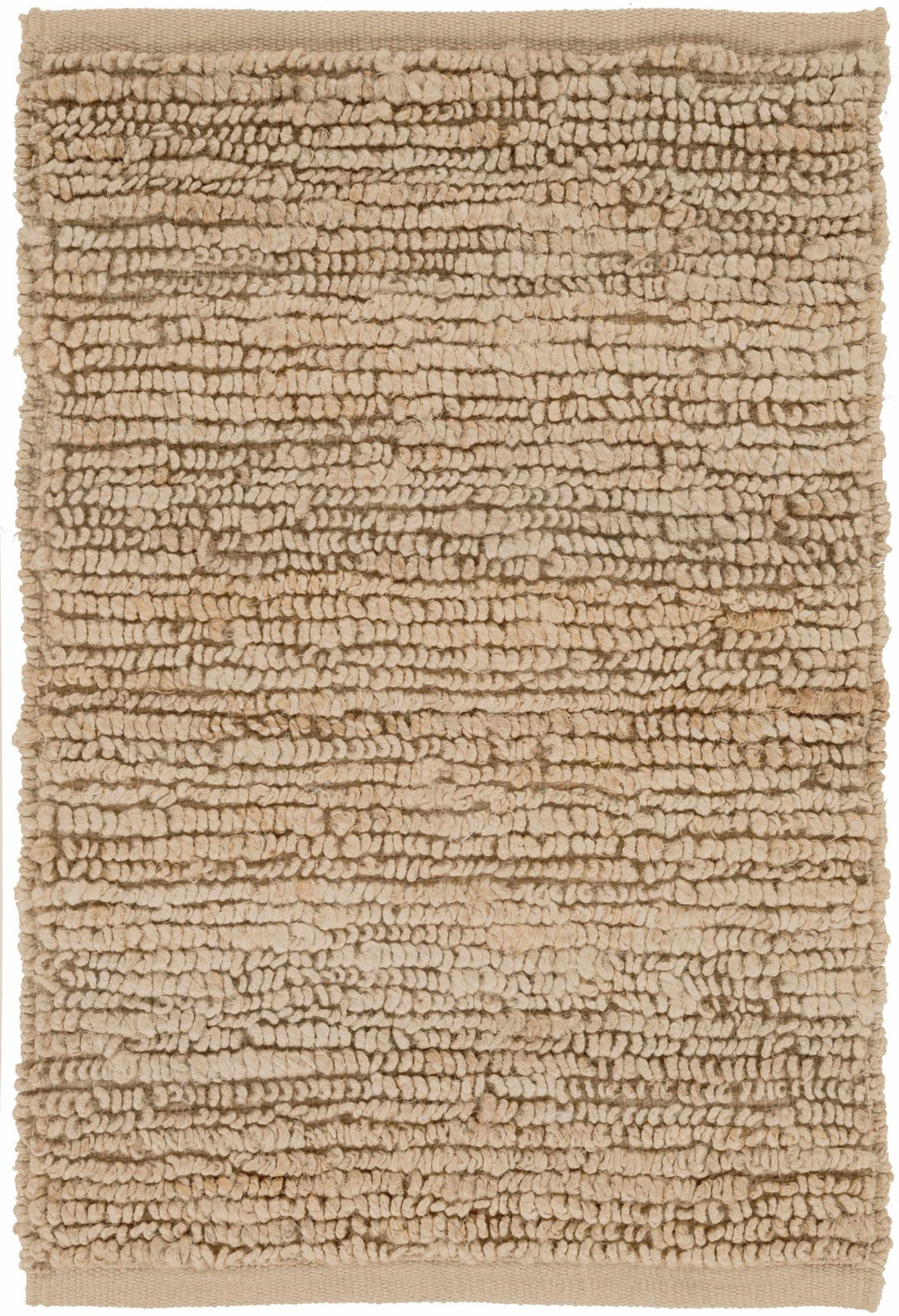 Hand woven Natural Brown Stripes Texture Chunky Jute Multi size Area Rug - The Rug Decor