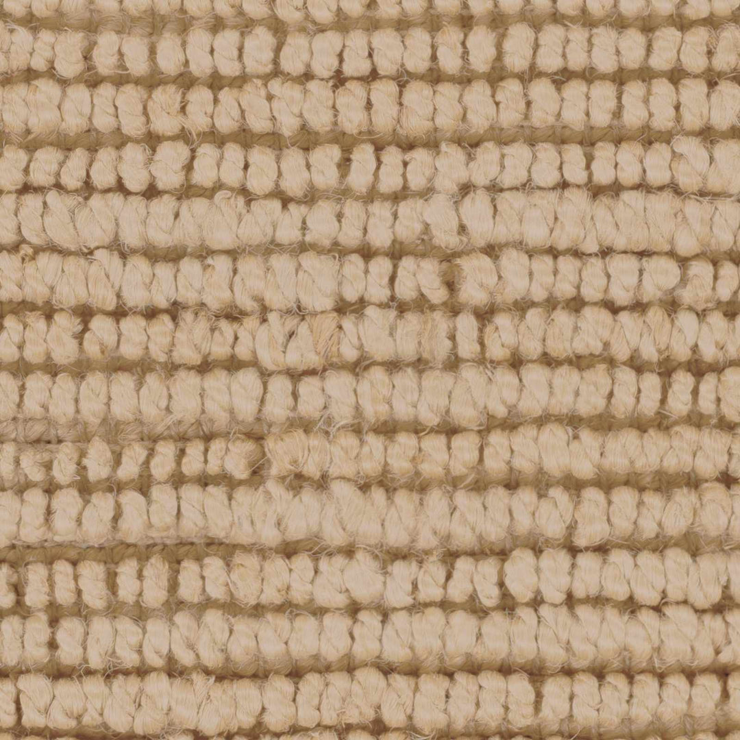 Hand woven Natural Brown Stripes Texture Chunky Jute Multi size Area Rug - The Rug Decor