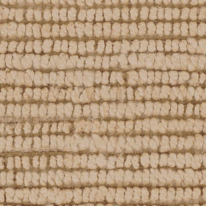 Hand woven Natural Brown Stripes Texture Chunky Jute Multi size Area Rug - The Rug Decor