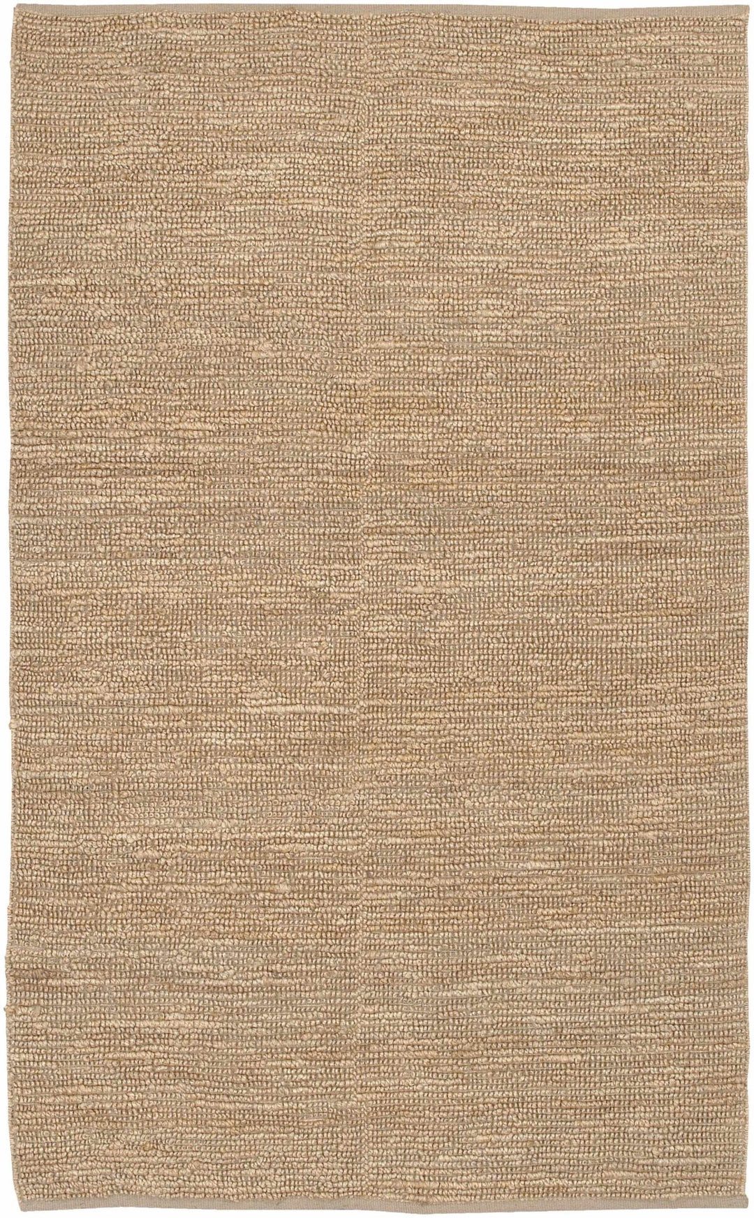 Hand woven Natural Brown Stripes Texture Chunky Jute Multi size Area Rug - The Rug Decor