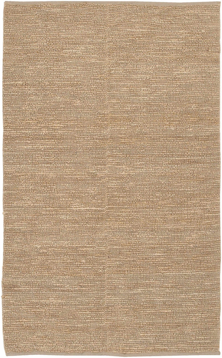 Hand woven Natural Brown Stripes Texture Chunky Jute Multi size Area Rug - The Rug Decor