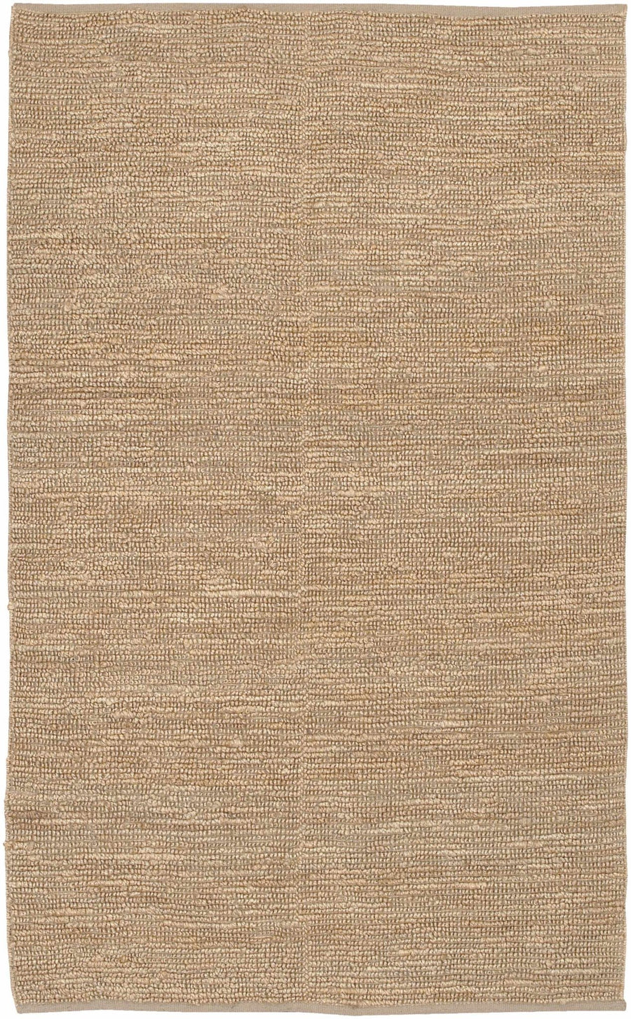 Hand woven Natural Brown Stripes Texture Chunky Jute Multi size Area Rug - The Rug Decor