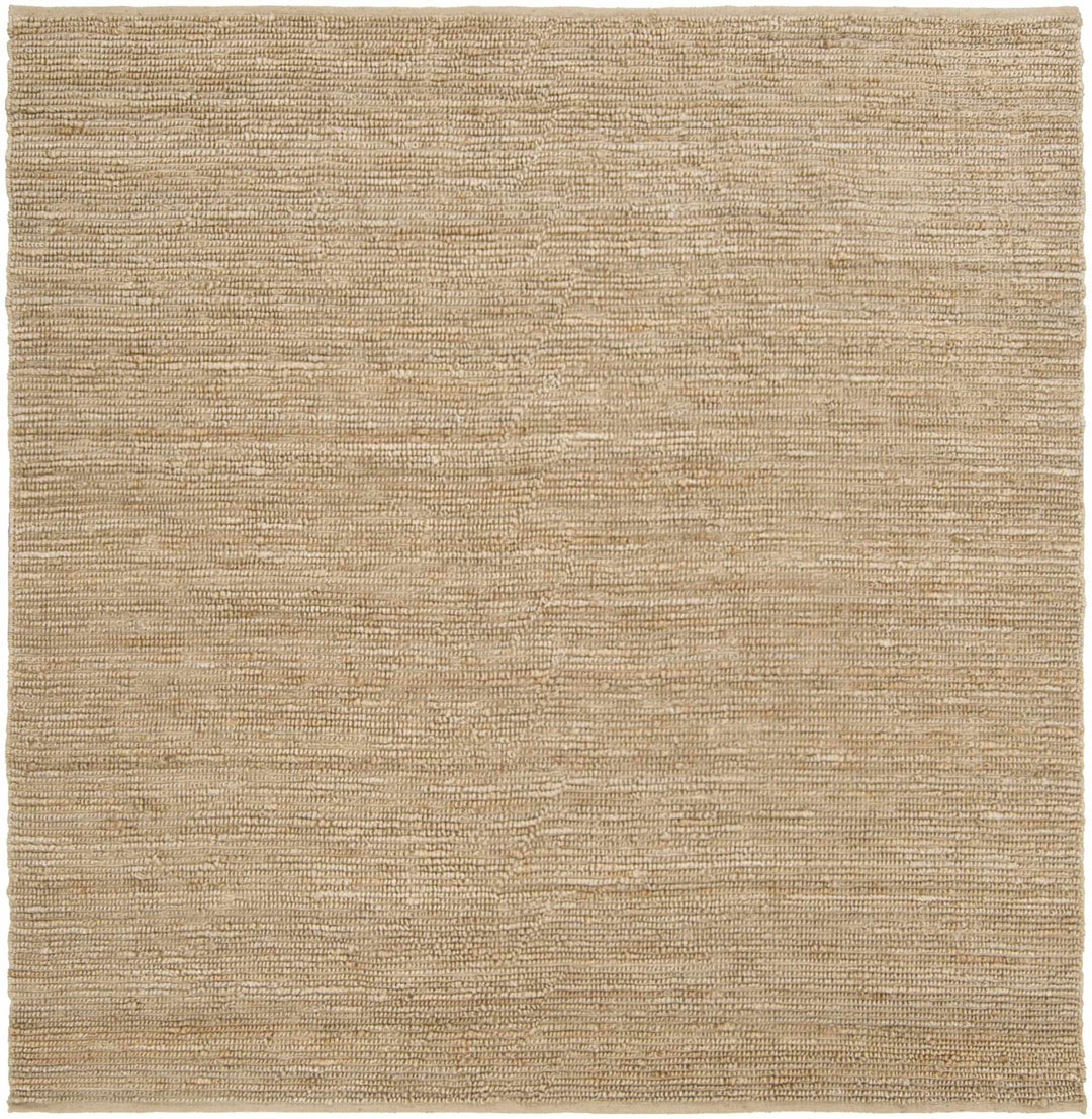 Hand woven Natural Brown Stripes Texture Chunky Jute Multi size Area Rug - The Rug Decor
