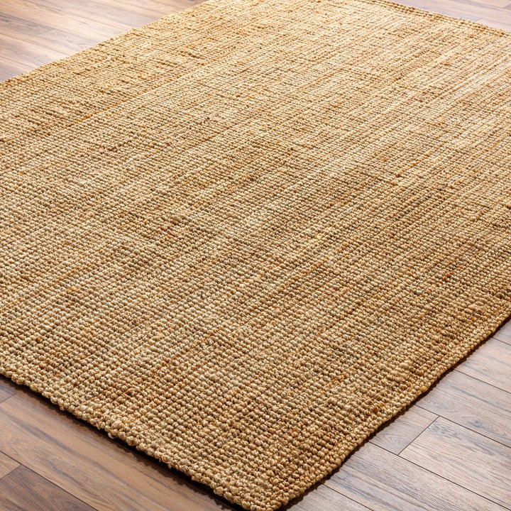 Hand Woven Natural Brown Textured Multi size Jute Area Rug - The Rug Decor