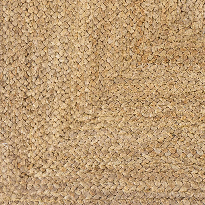 Hand Woven Natural Brown Traditional Jute Braided Multi size Rug - The Rug Decor