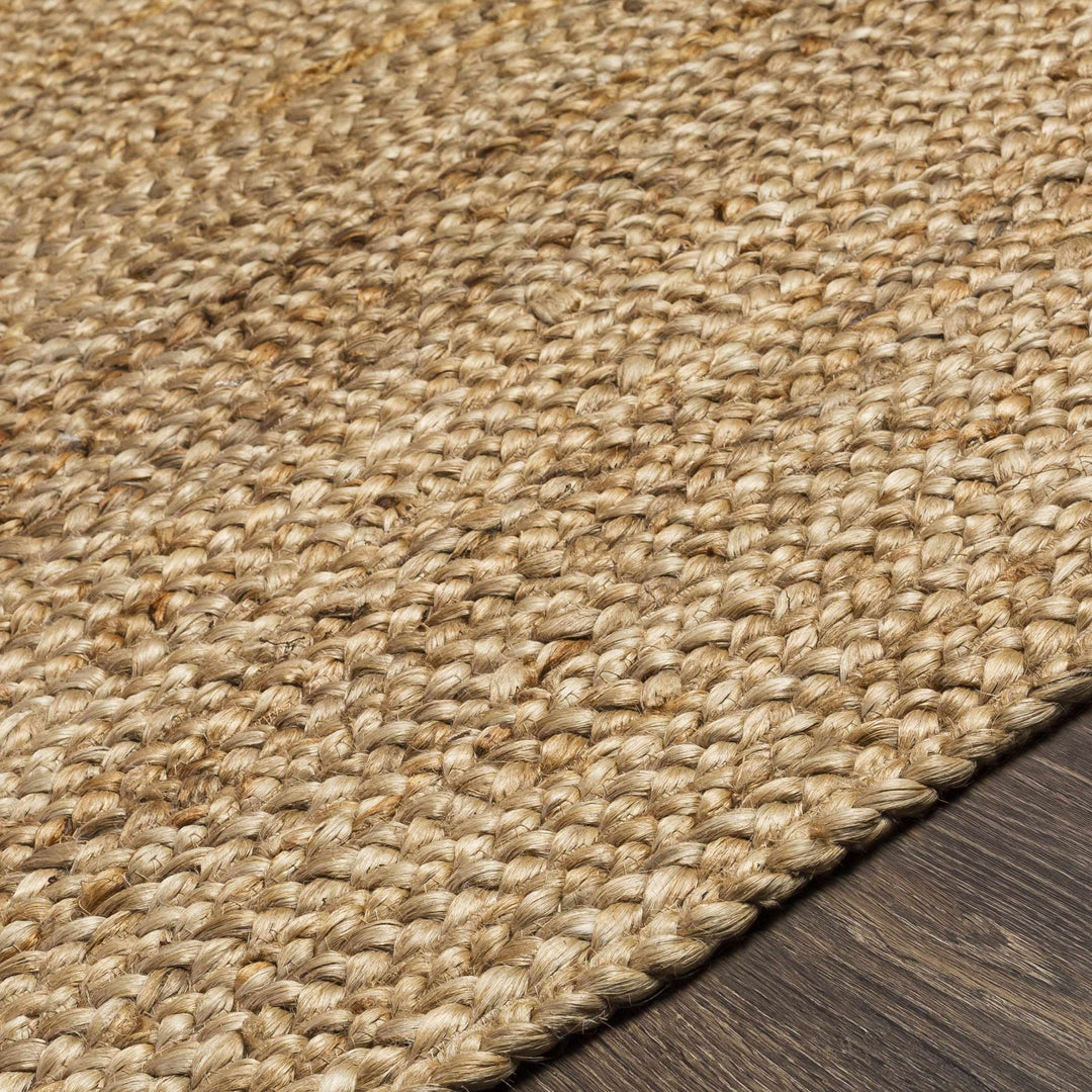 Hand Woven Natural Brown Traditional Jute Braided Multi size Rug - The Rug Decor
