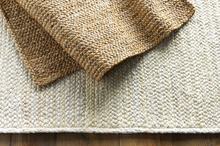 Hand Woven Natural Brown Traditional Jute Braided Multi size Rug - The Rug Decor