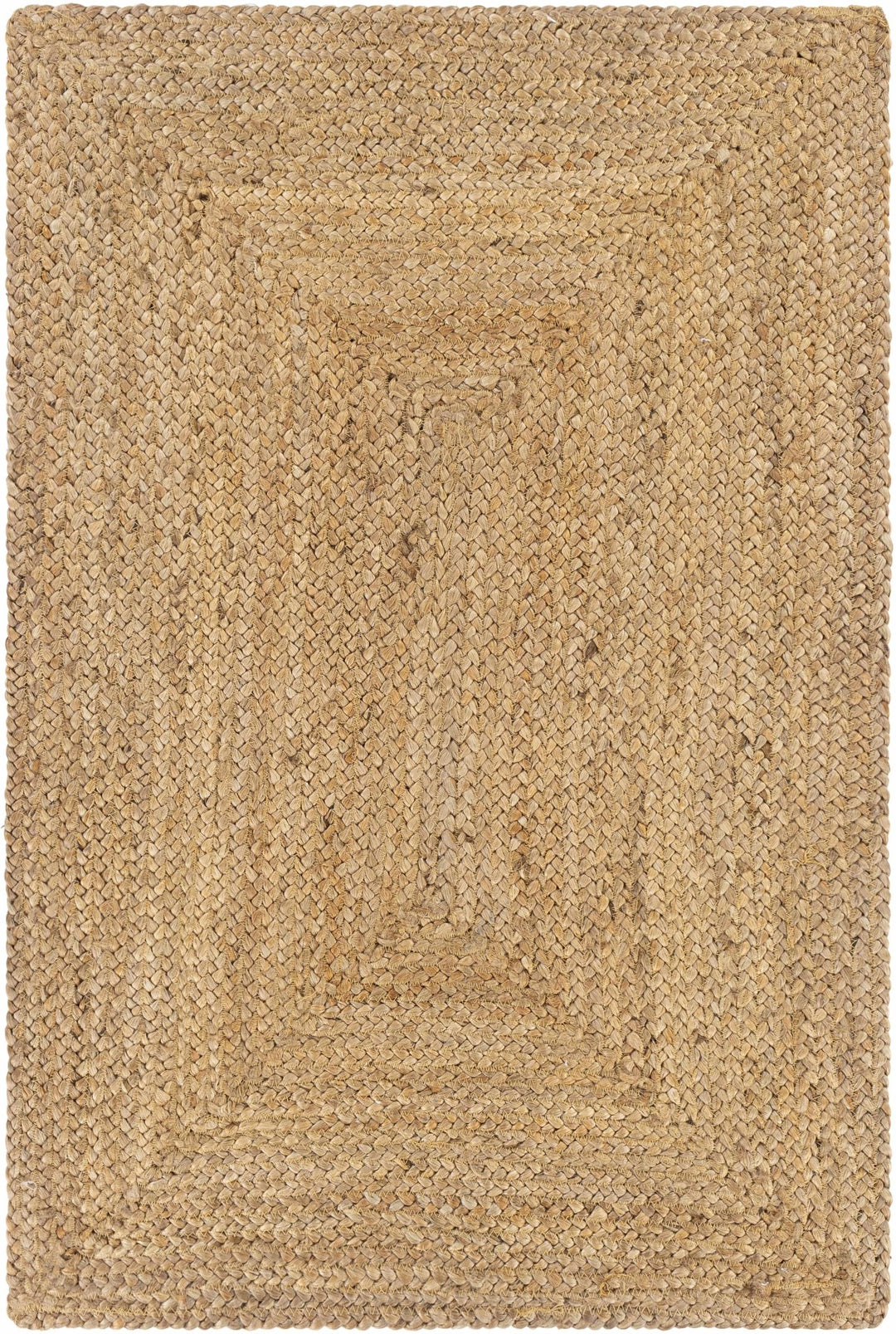 Hand Woven Natural Brown Traditional Jute Braided Multi size Rug - The Rug Decor