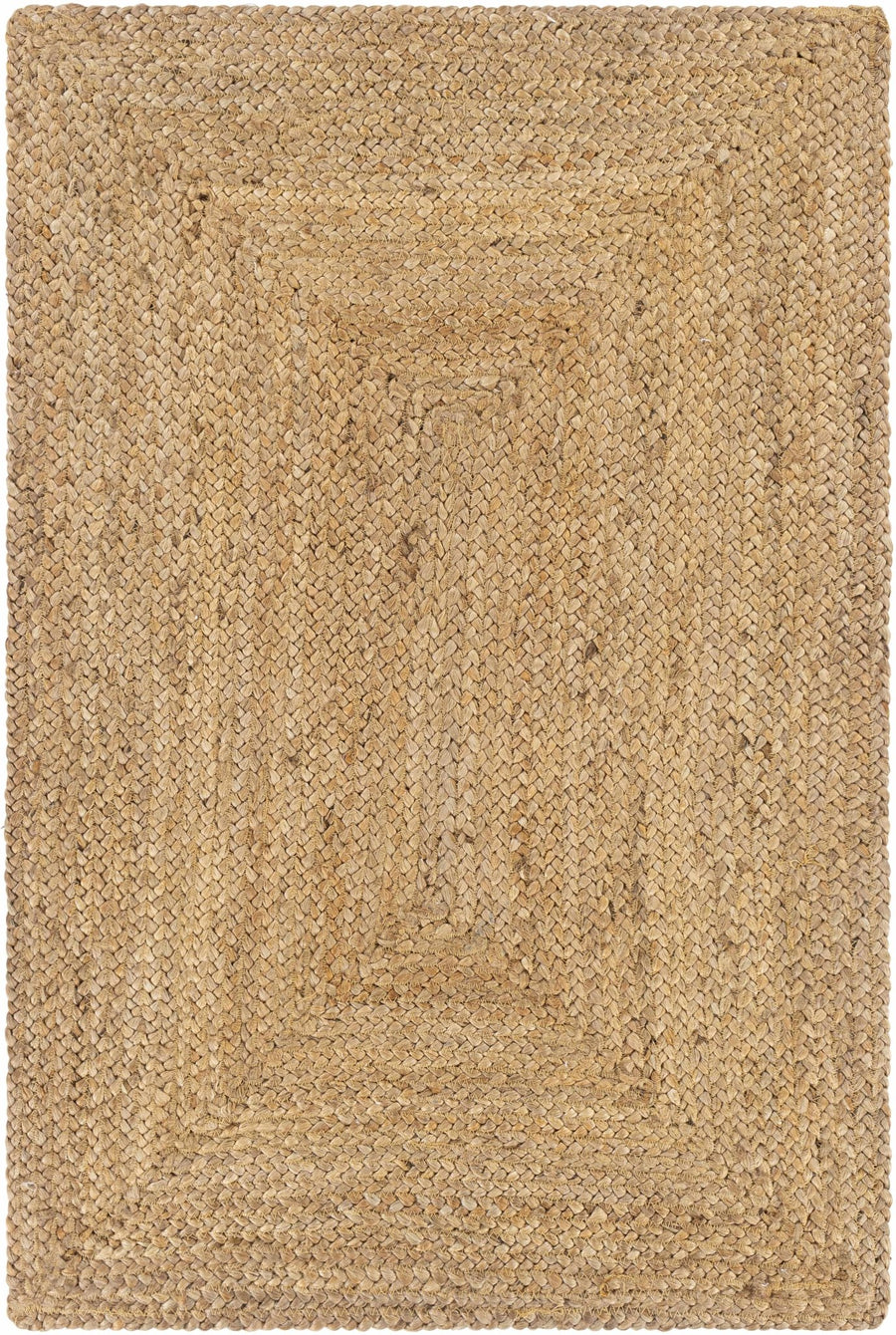 Hand Woven Natural Brown Traditional Jute Braided Multi size Rug - The Rug Decor
