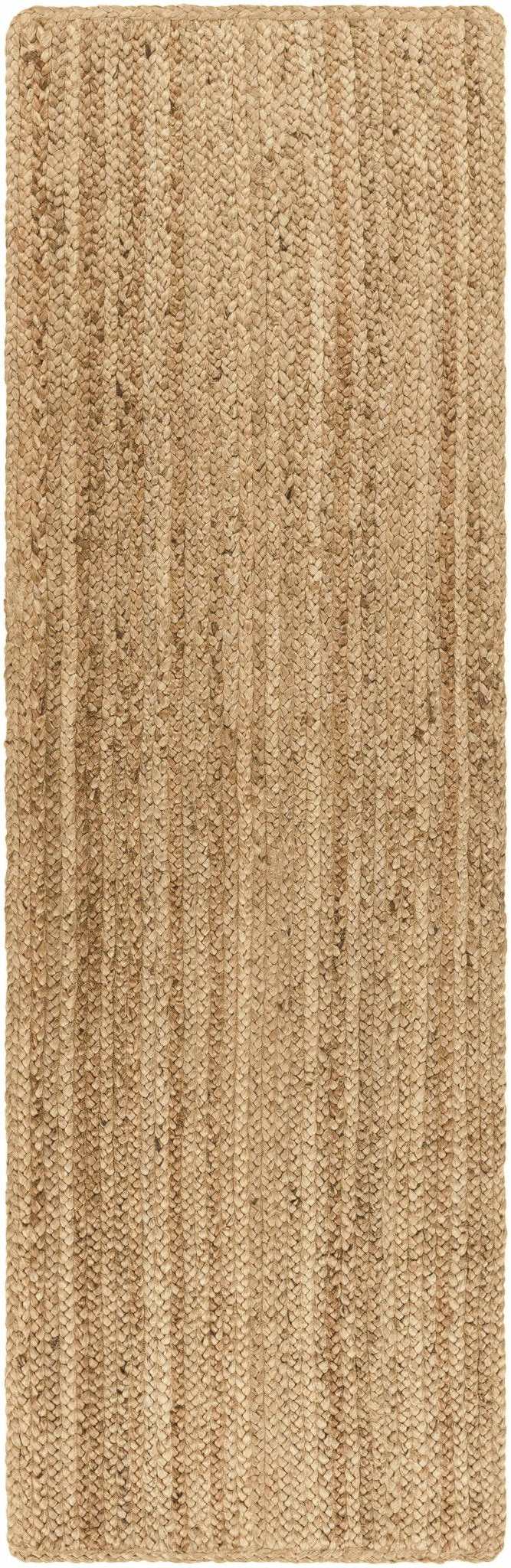 Hand Woven Natural Brown Traditional Jute Braided Multi size Rug - The Rug Decor