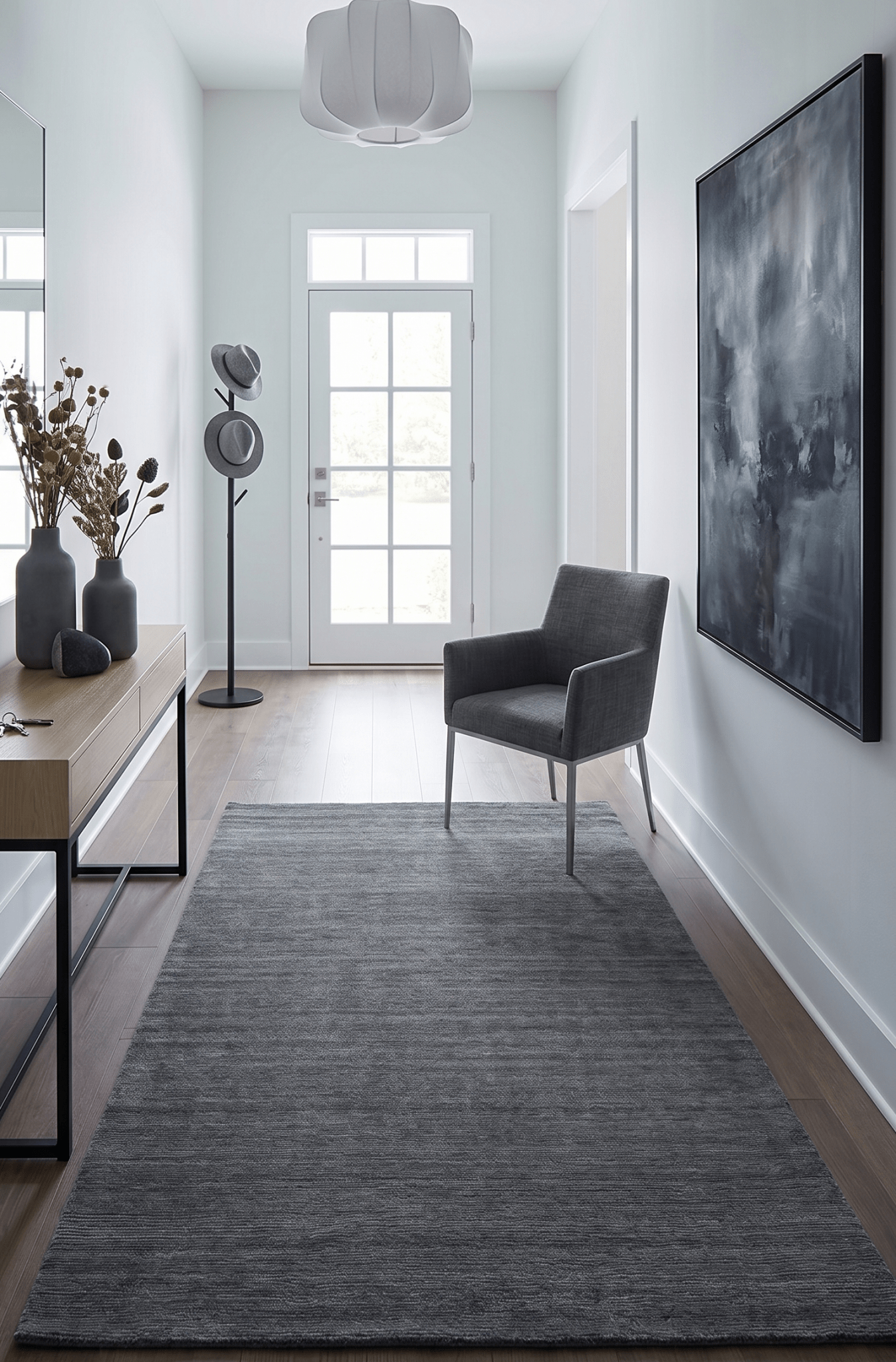 Hand Woven Solid Gray Blended Wool Area Rug – The Rug Decor