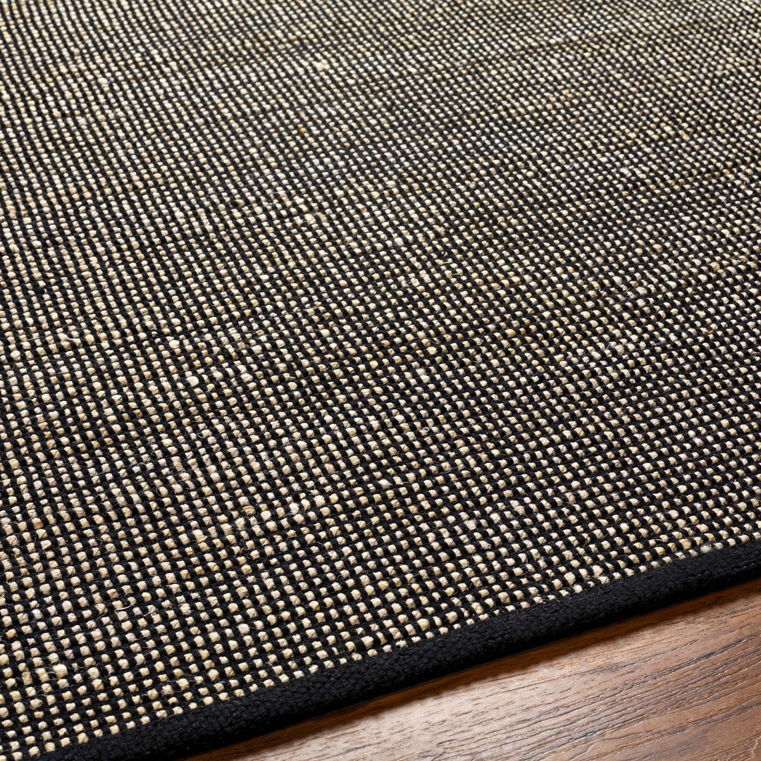 Hand Woven Southwestern Style Gray and Black Jute Rug - The Rug Decor