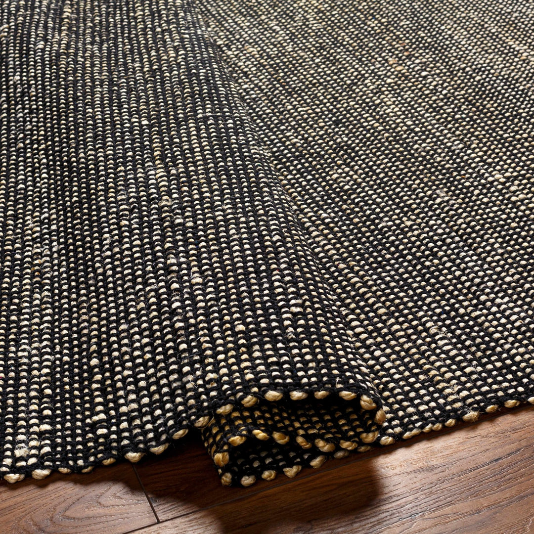Hand Woven Southwestern Style Gray and Black Jute Rug - The Rug Decor