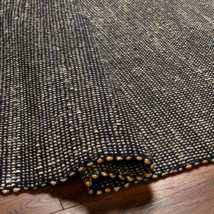 Hand Woven Southwestern Style Gray and Black Jute Rug - The Rug Decor