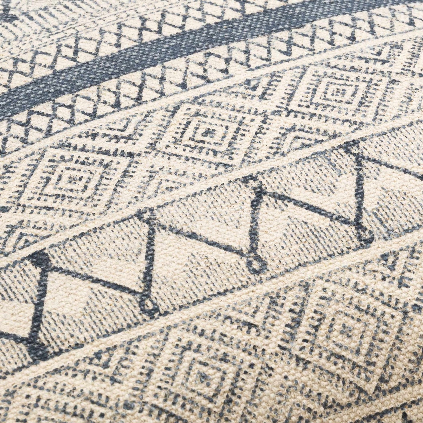 Hand Woven Tan and Charcoal Modern Chevron Design Square Throw Pillow - The Rug Decor