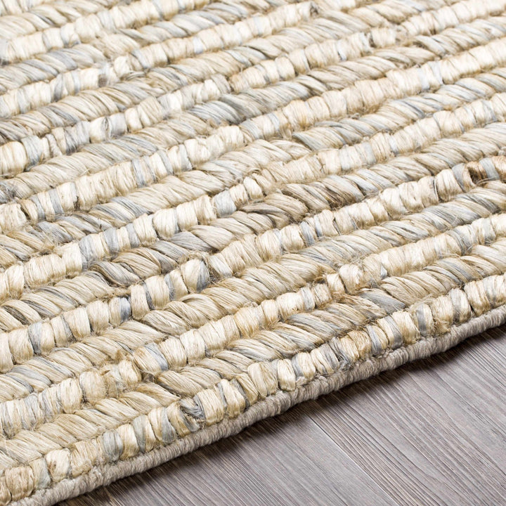 Hand Woven Tan, Gray and natural Brown Chevron Design Jute Rug - The Rug Decor