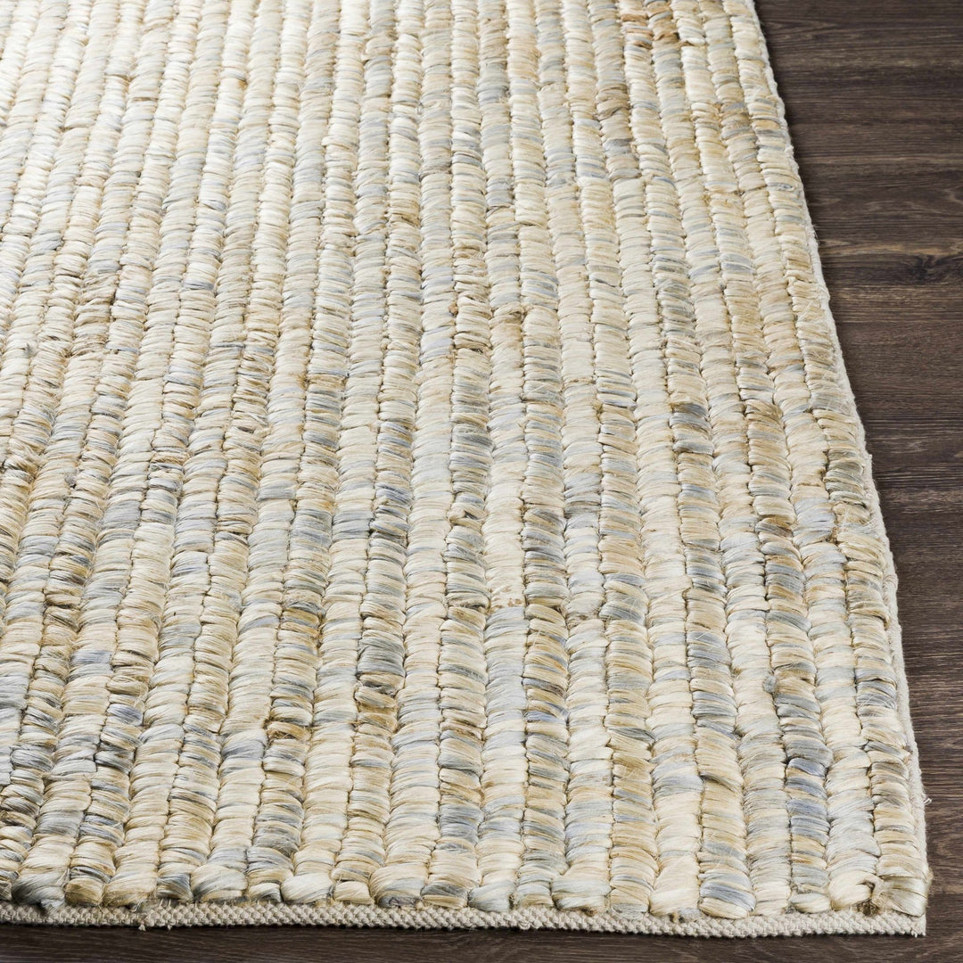 Hand Woven Tan, Gray and natural Brown Chevron Design Jute Rug - The Rug Decor