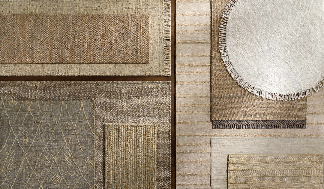 Hand Woven Tan, Gray and natural Brown Chevron Design Jute Rug - The Rug Decor