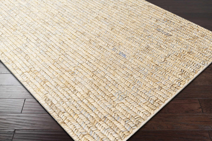 Hand Woven Tan, Gray and natural Brown Chevron Design Jute Rug - The Rug Decor
