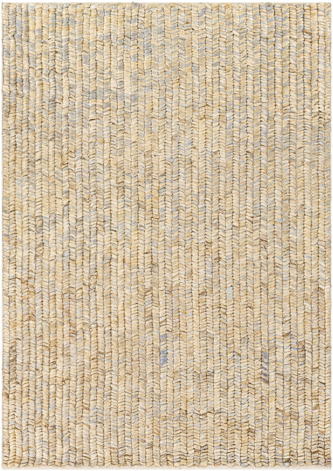 Hand Woven Tan, Gray and natural Brown Chevron Design Jute Rug - The Rug Decor