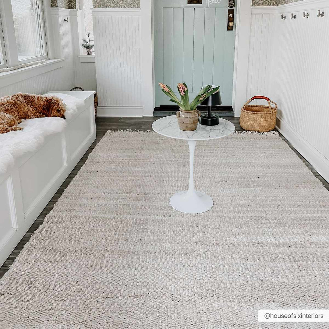 Hand Woven Tan Multi Size Jute Area Rug - The Rug Decor