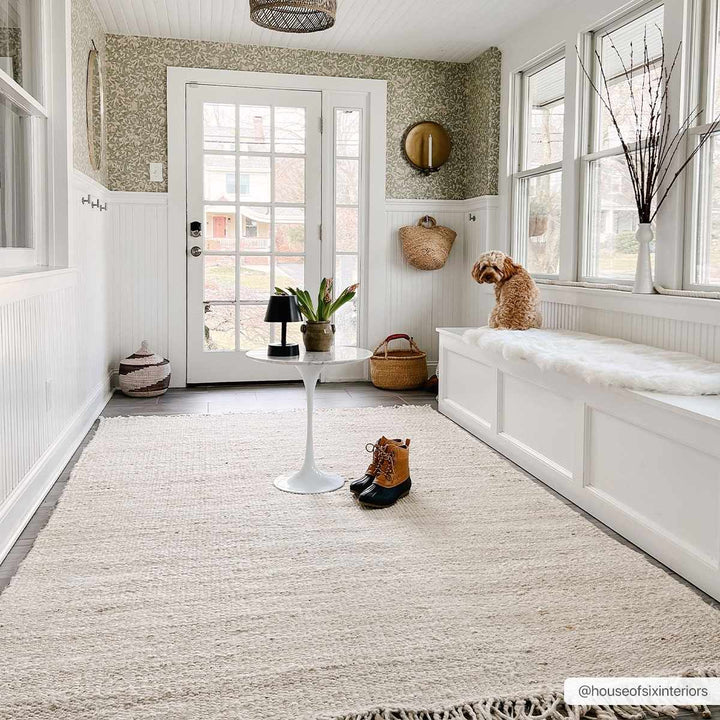 Hand Woven Tan Multi Size Jute Area Rug - The Rug Decor
