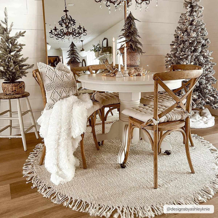 Hand Woven Tan Multi Size Jute Area Rug - The Rug Decor