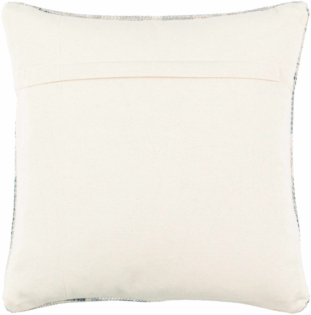 Hand Woven Traditional Medallion Blue and Teal Square Throw Pillow - The Rug Decor