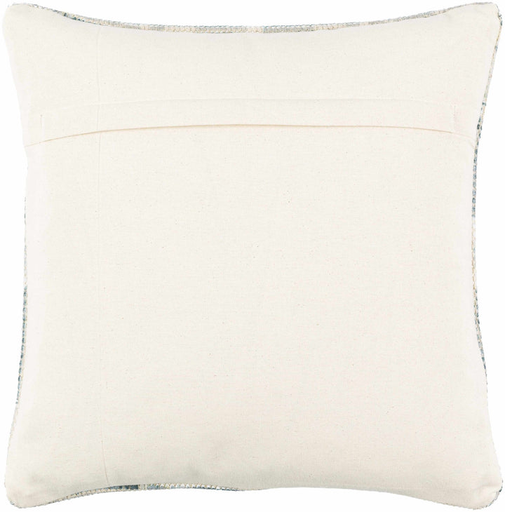 Hand Woven Traditional Medallion Blue and Teal Square Throw Pillow - The Rug Decor