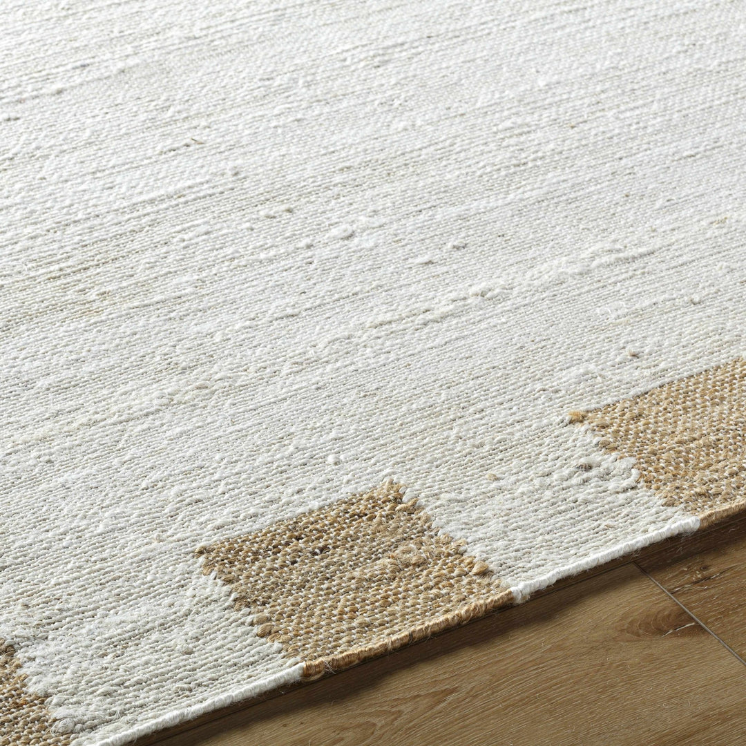 Hand Woven White Modern Style Jute Carpet - The Rug Decor