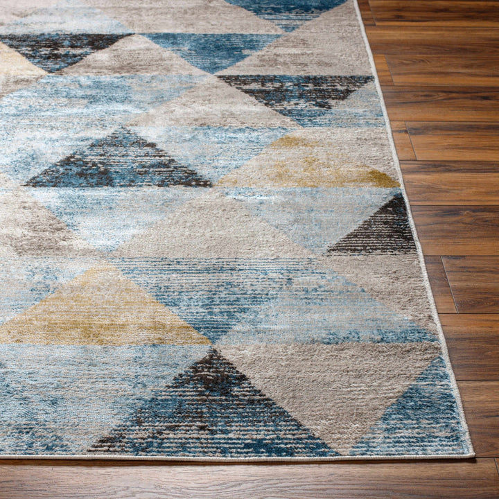 Hanif Modern Geometric Design Multicolor Area Rug - The Rug Decor
