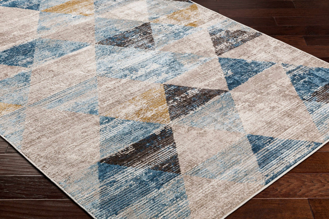 Hanif Modern Geometric Design Multicolor Area Rug - The Rug Decor