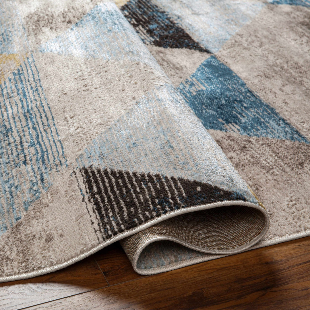 Hanif Modern Geometric Design Multicolor Area Rug - The Rug Decor