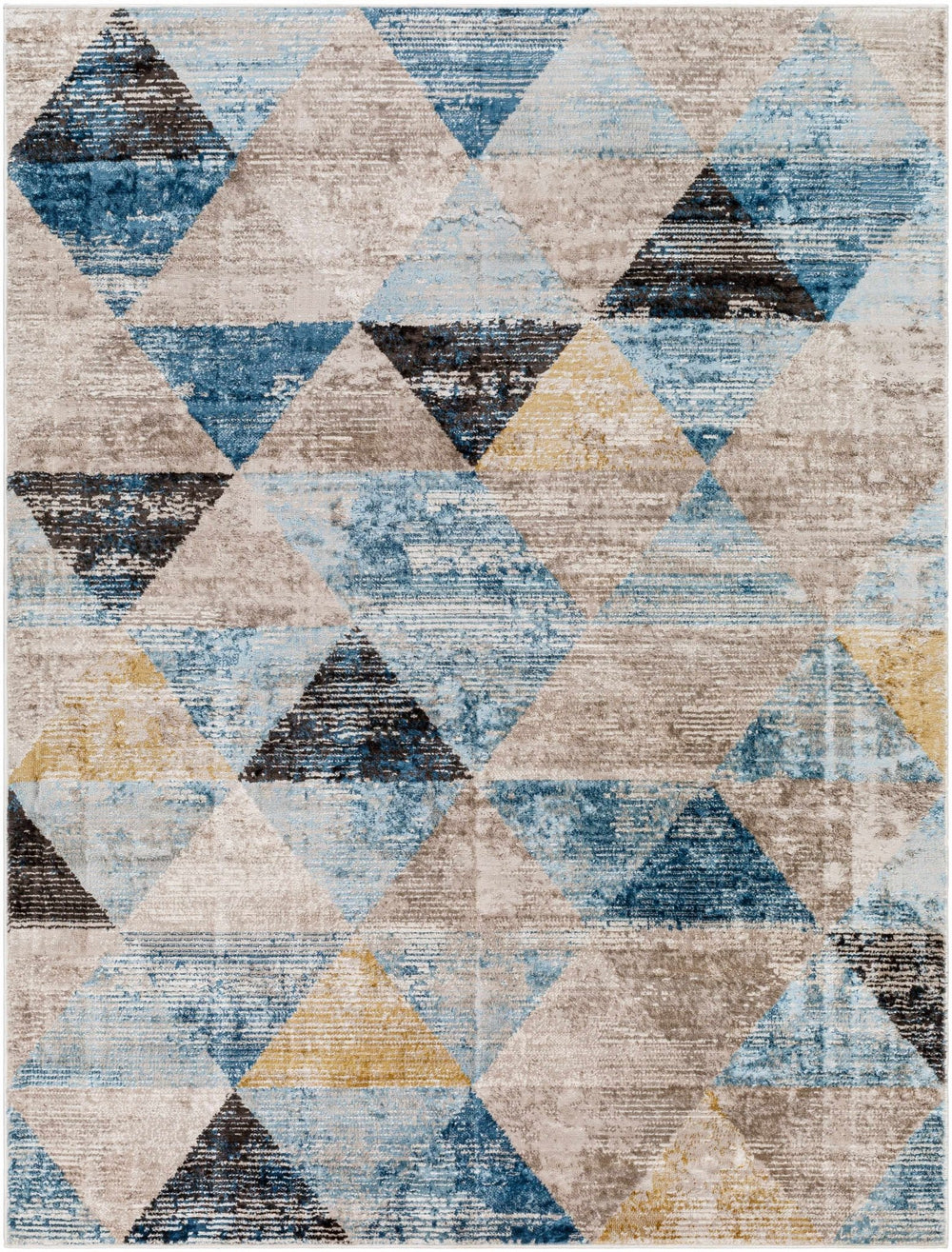 Hanif Modern Geometric Design Multicolor Area Rug - The Rug Decor