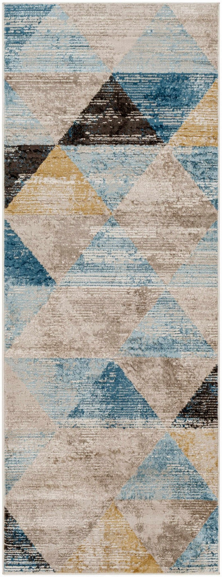 Hanif Modern Geometric Design Multicolor Area Rug - The Rug Decor