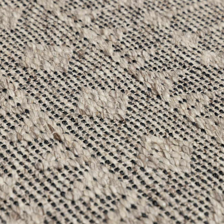 Hanston Modern Style Beige And Black Hand Woven Area Rug - The Rug Decor