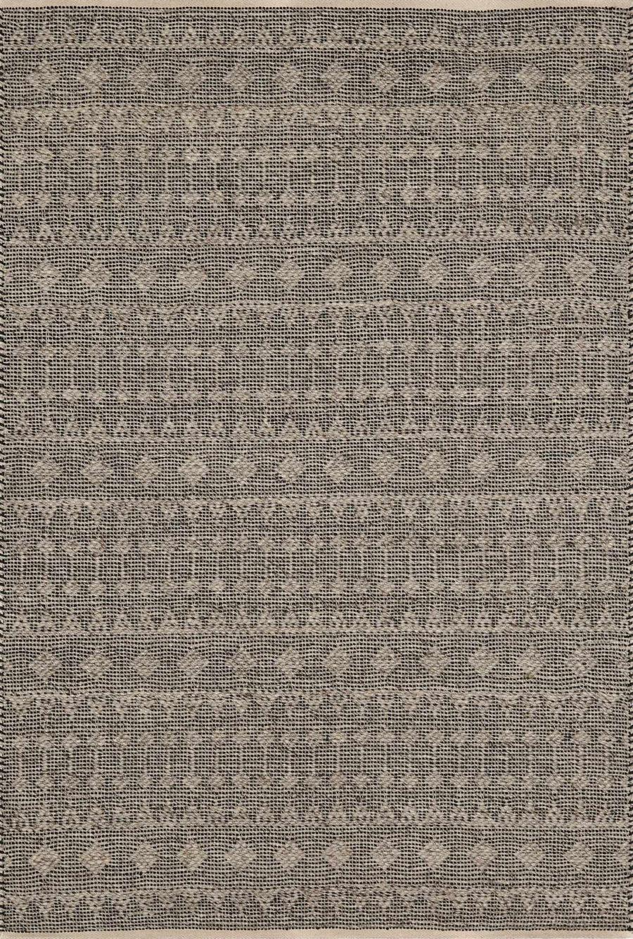 Hanston Modern Style Beige And Black Hand Woven Area Rug - The Rug Decor
