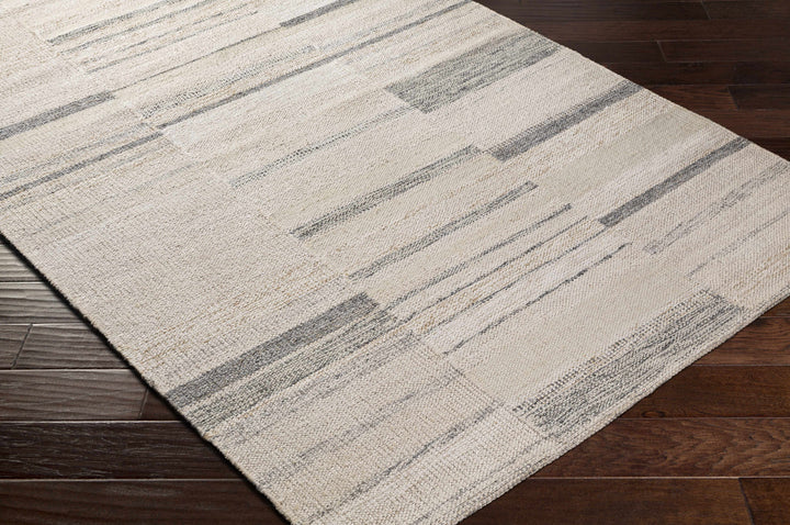 Hantsport Modern Style Ivory And Gray Hand Woven Area Rug