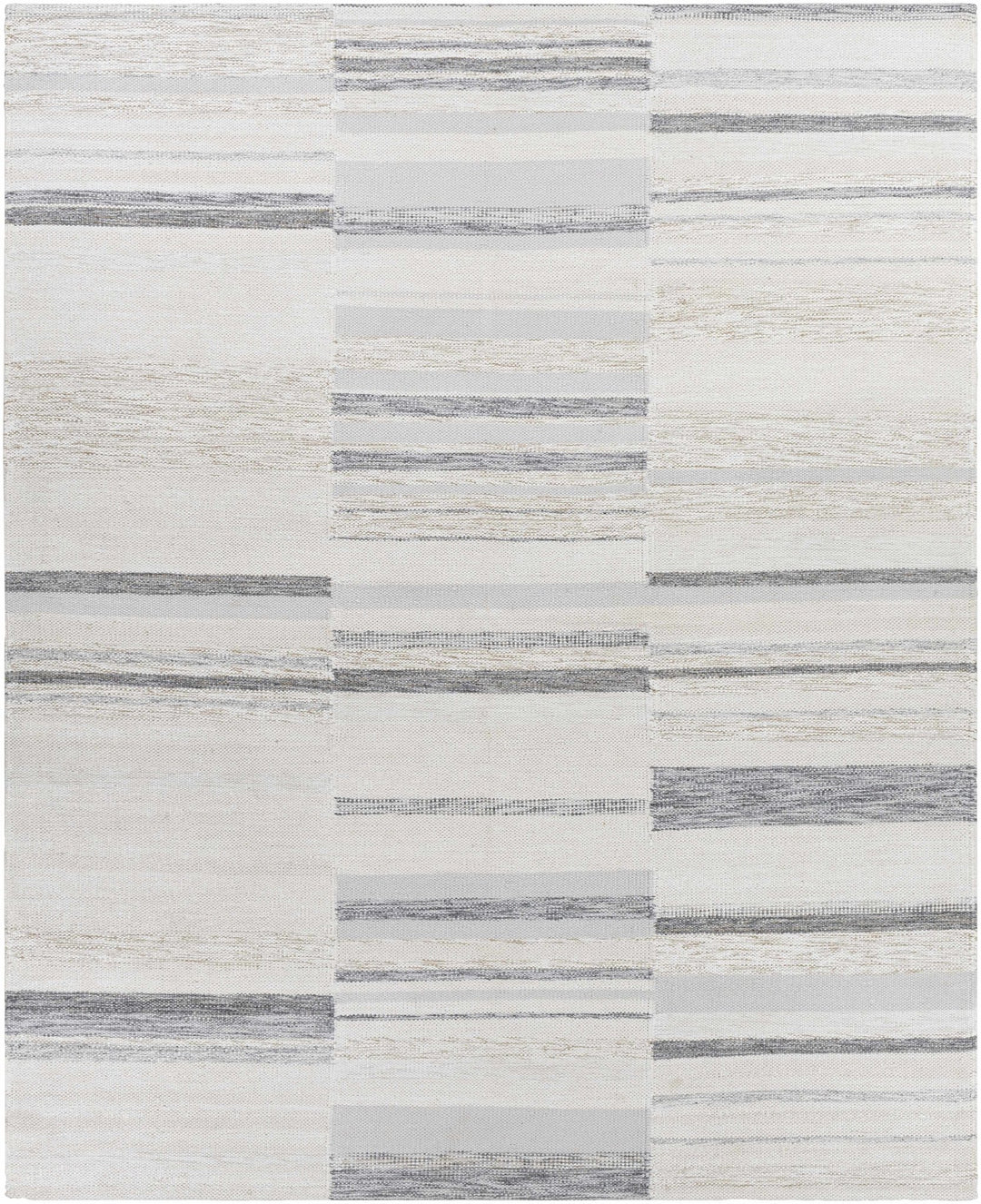 Hantsport Modern Style Ivory And Gray Hand Woven Area Rug - The Rug Decor