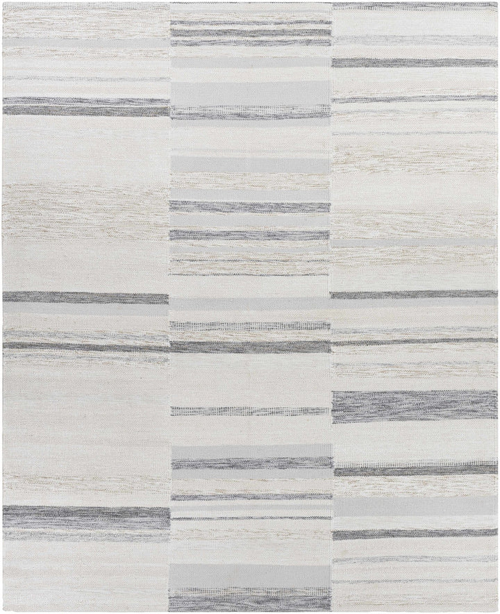 Hantsport Modern Style Ivory And Gray Hand Woven Area Rug - The Rug Decor