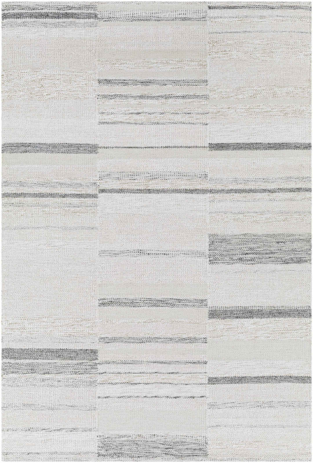 Hantsport Modern Style Ivory And Gray Hand Woven Area Rug - The Rug Decor