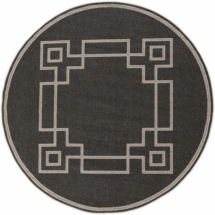 Harborcreek Modern Geometric Design Charcoal And Beige Rug - The Rug Decor
