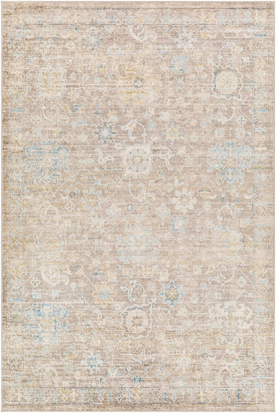 Harim Traditional Style Light Brown Area Rug - The Rug Decor