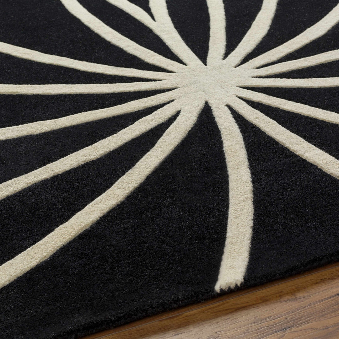 Harlem Black Contemporary Design Hand Tufted Wool Rug - The Rug Decor