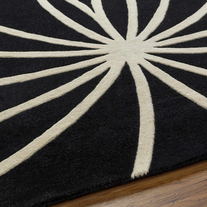 Harlem Black Contemporary Design Hand Tufted Wool Rug - The Rug Decor
