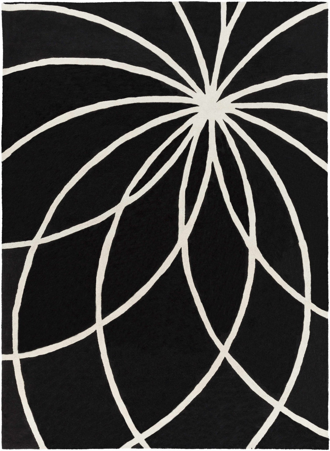 Harlem Black Contemporary Design Hand Tufted Wool Rug - The Rug Decor