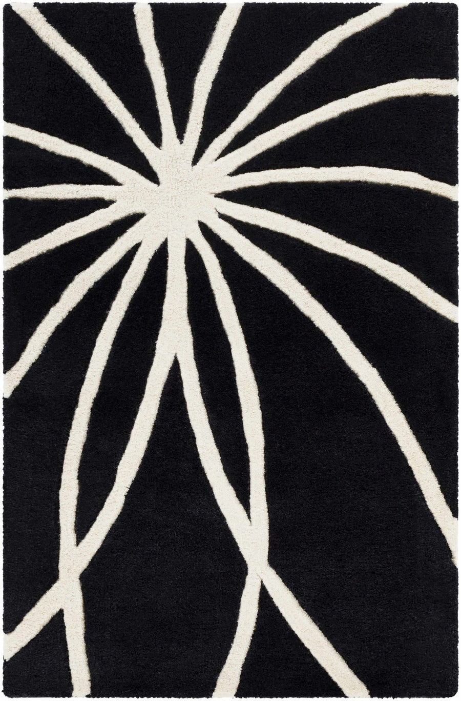 Harlem Black Contemporary Design Hand Tufted Wool Rug - The Rug Decor
