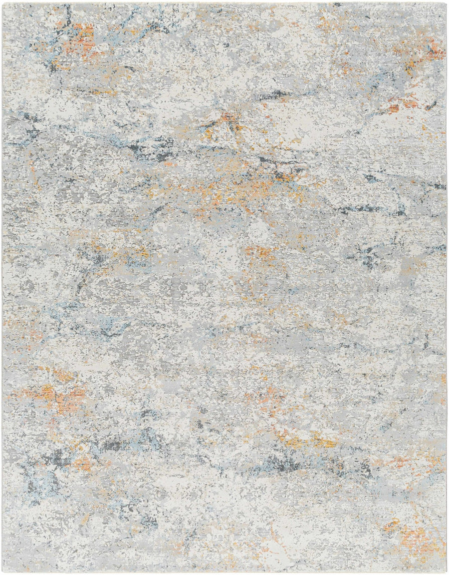 Harue Contemporary Abstract Gray And Beige Area Rug - The Rug Decor