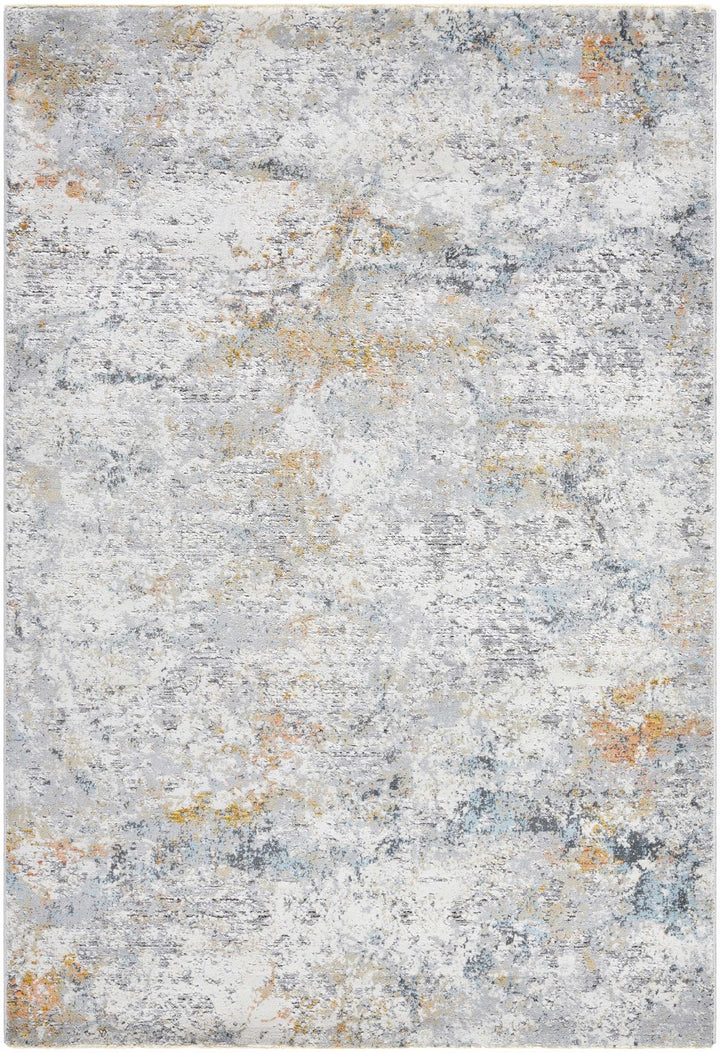 Harue Contemporary Abstract Gray And Beige Area Rug - The Rug Decor