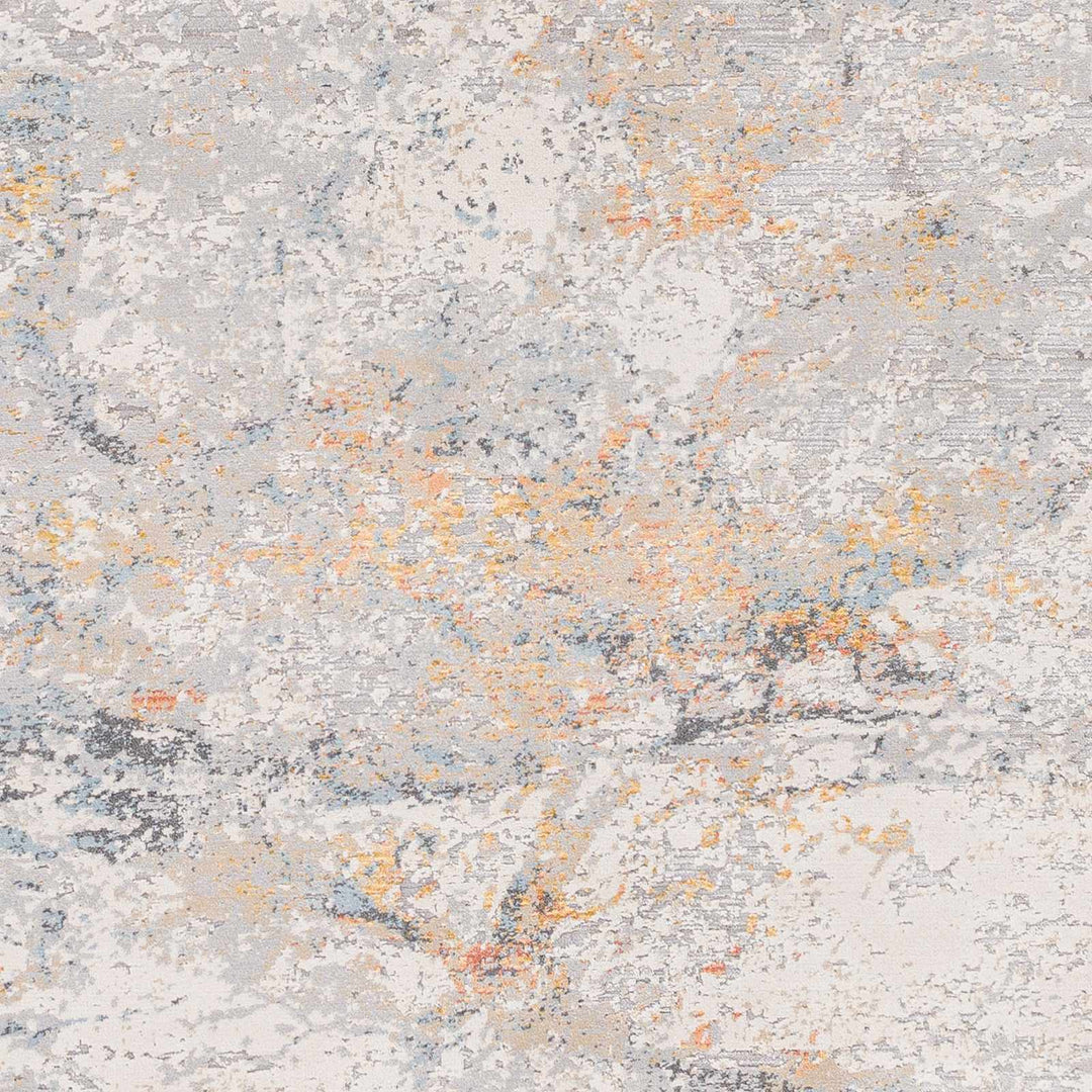 Harue Contemporary Abstract Gray And Beige Area Rug - The Rug Decor